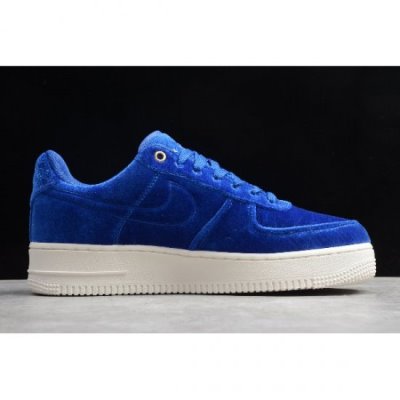 Nike Erkek Air Force 1 Low Premium Velvet Mavi Kaykay Ayakkabı Türkiye - SUJ0W5YS